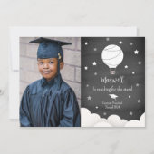 Hete Luchtballon Star Afstuderen Fotobekendmaking Kaart (Voorkant)