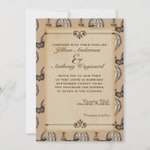 Hete Luchtballon Tan Huwelijksuitnodiging Kaart (Voorkant)