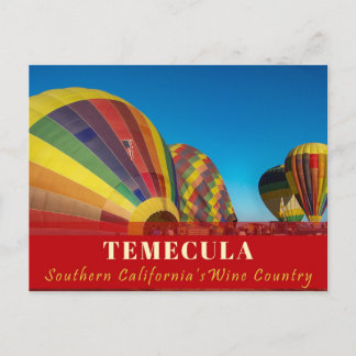 Hete Luchtballon Temecula Briefkaart Wijnland