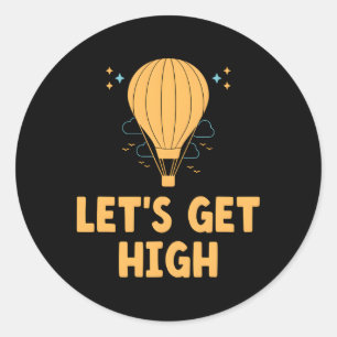 Hete Luchtballon Thrill Seeker Ballonvaarder Ballo Ronde Sticker