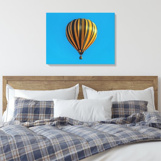 Hete luchtballon uitzicht canvas print (Insitu (Slaapkamer))
