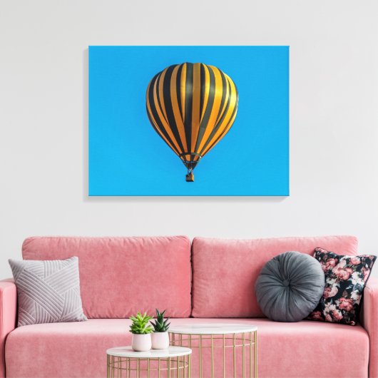Hete luchtballon uitzicht canvas print (Insitu (Woonkamer))