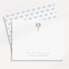 Hete luchtballon, van de kwekerij van de jongen, b kaart