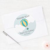 Hete Luchtballon Verjaardag Dank u Stickers (Envelop)
