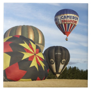 hete luchtballonnen bij Wanaka, Zuidereiland, Nieu Tegeltje