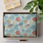 Hete Luchtballonnen en Witte Wolken Patterned Tissuepapier (Geschenk)