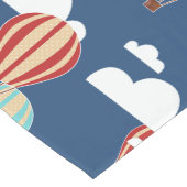 Hete luchtballonnen en wolken avontuur lange tafelloper (Hoek)