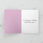 Hete luchtballonnen in de ochtend mist verjaardag kaart (Binnen)