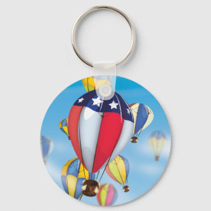 hete luchtballonnen sleutelhanger