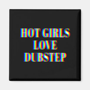Hete Meisjes Liefde Dubstep Edm Dans Rave Muziek F Magneet