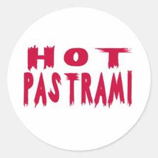 Hete Pastrami Ronde Sticker