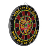 Hete peper met hartvlam dartbord (Voorkant Links)
