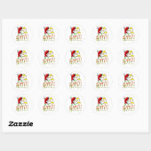 hete peper. ronde sticker (Vel)