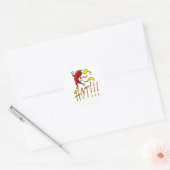 hete peper. ronde sticker (Envelop)