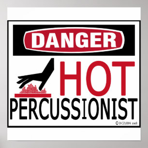Hete Percussionist Poster