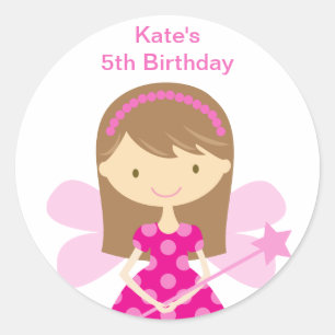 Hete PInk Fairy Stickers