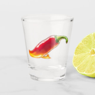 Hete rode chili Shot Glas