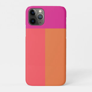 Hete roze en Oranje kleurenblokken iPhone 11 Pro Hoesje