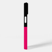 Hete Roze en Zwarte Kleurenblokken Case-Mate iPhone Case (Achterkant / Rechts)