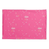 Hete roze + geruite Kussenslopen (Achterkant-Links)