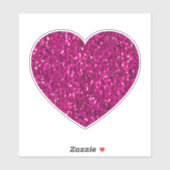Hete roze hartritmeffels sticker (Vel)