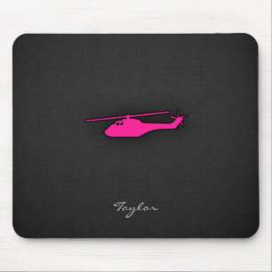 Hete Roze Helikopter Muismat
