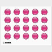 Hete roze knoop sticker (Vel)