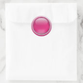Hete roze knoop sticker (Tas)