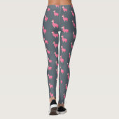 Hete Roze Lamas Leggings (Achterkant)