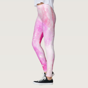 Hete roze Leggings   Space Galaxy Theme Tights