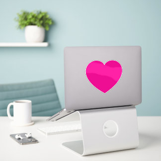 Hete Roze Valentijnse Hart Sticker
