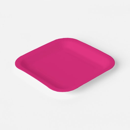 Hete Roze vierkante document borden Papieren Bordje (Gebogen)