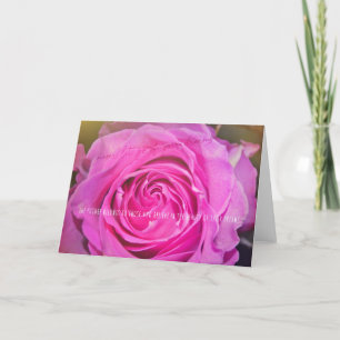 HETE ROZE WENSKAART BEDANKKAART