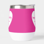 Hete roze witte hart Valentijnsdag (Links)