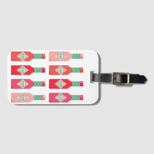 Hete Saus Flessen Heet Spicy Stuff Gift Bagagelabel