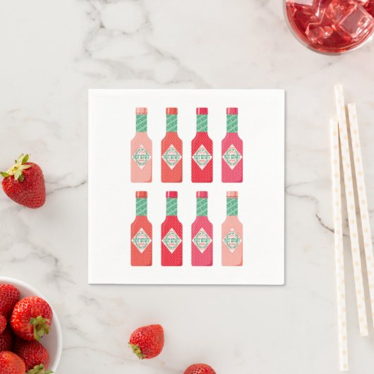 Hete Saus Flessen Heet Spicy Stuff Gift Servet (Insitu)