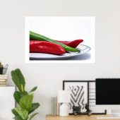 Hete Spaanse peper Poster (Thuiskantoor)
