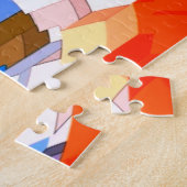 Hete stadsdag kunst legpuzzel (Zijkant)