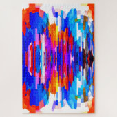 Hete stadsdag kunst legpuzzel (Verticaal)