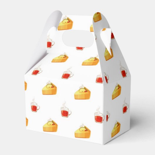 hete thee en cake bedankdoosjes (Voorkant Zijde)