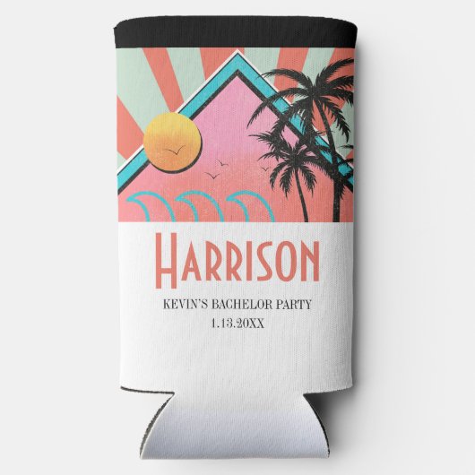 Hete Tropische Strand Bachelorfeest (Achterkant)