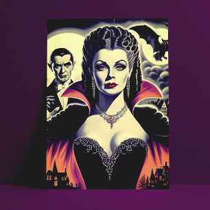  hete vampier vrouw briefkaart