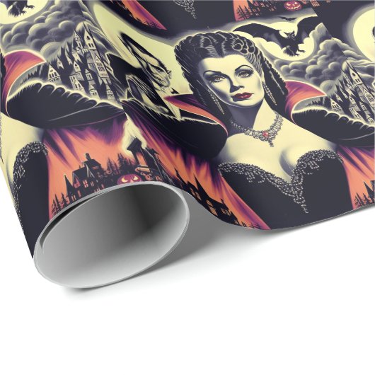 hete vampier vrouw cadeaupapier (Rol Hoek)