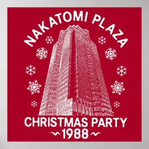 HETE VERKOPER Die Hard Kerstmis Nakatomi Plaz Poster