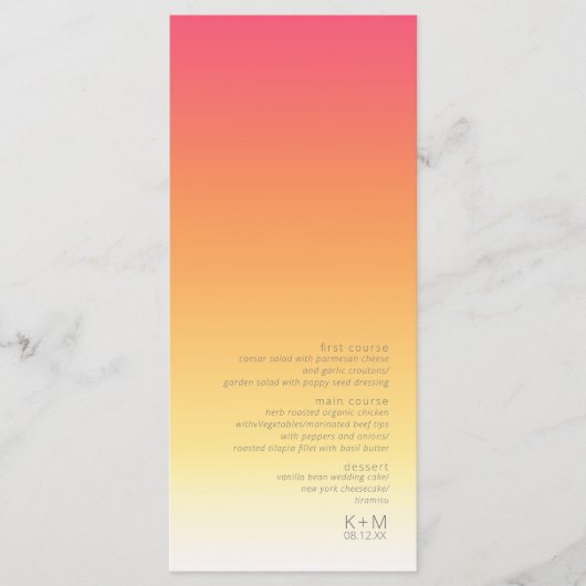 Hete zomer-ID741 van het trottoir Menu (Voorkant)