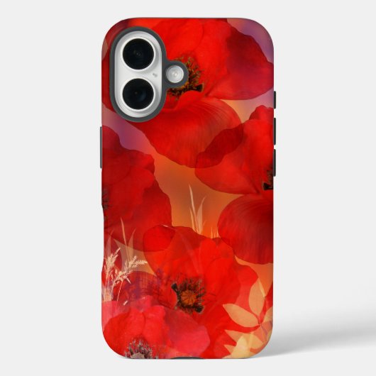 Hete zomer klaprozen Case-Mate iPhone case (Achterkant)