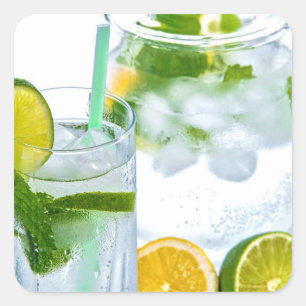 Hete Zomerdag...Verfrissend Vierkante Sticker