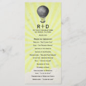 heteluchtballon bruiloft programma (Voorkant)