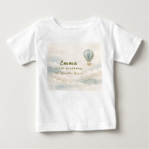 Heteluchtballon Eerste Verjaardag Baby T-Shirt