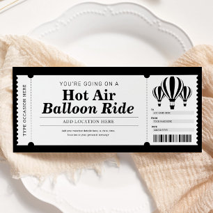 Heteluchtballon Ervaring Cadeaubon Kaart